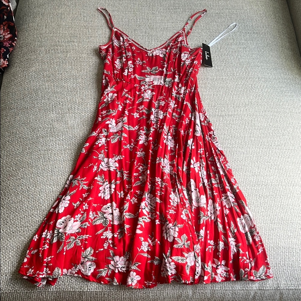 Lulu's Red and White Sundress